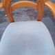 Scandinavian armchair in solid wood with armrests – 1990s