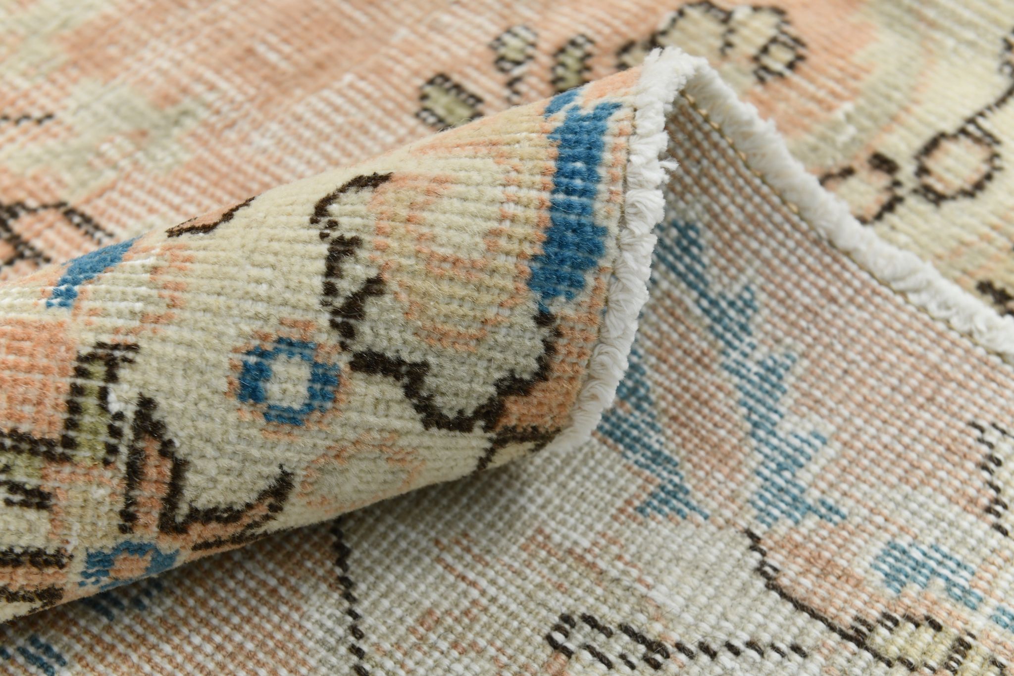 7x10 oriental peach turkish rug 206x309cm