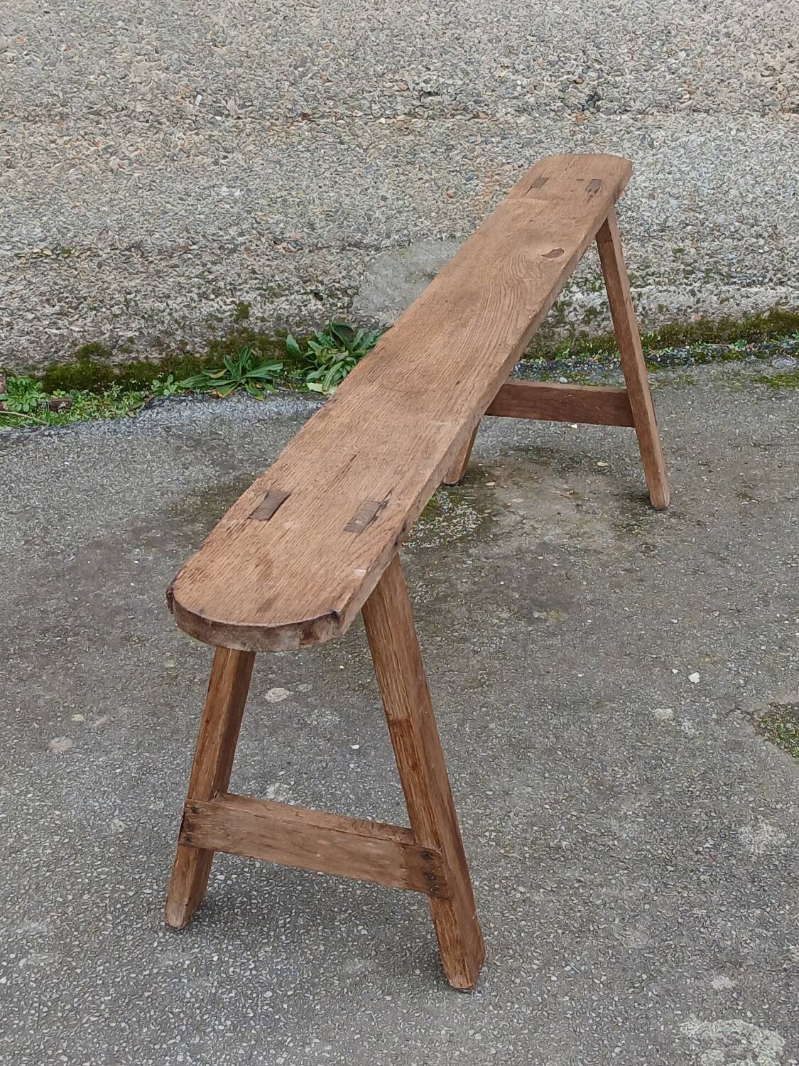 Oak farm bench, 158 cm