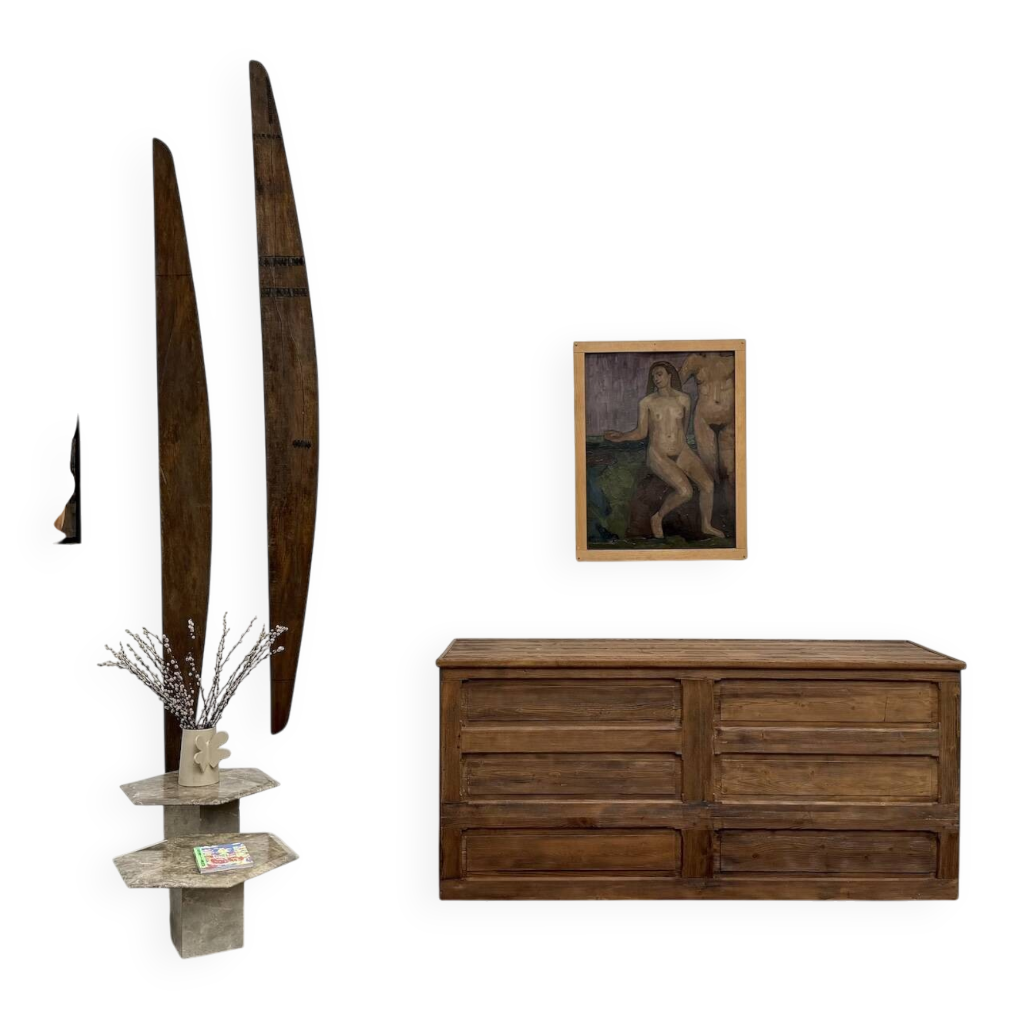 Pine workbench circa 1950