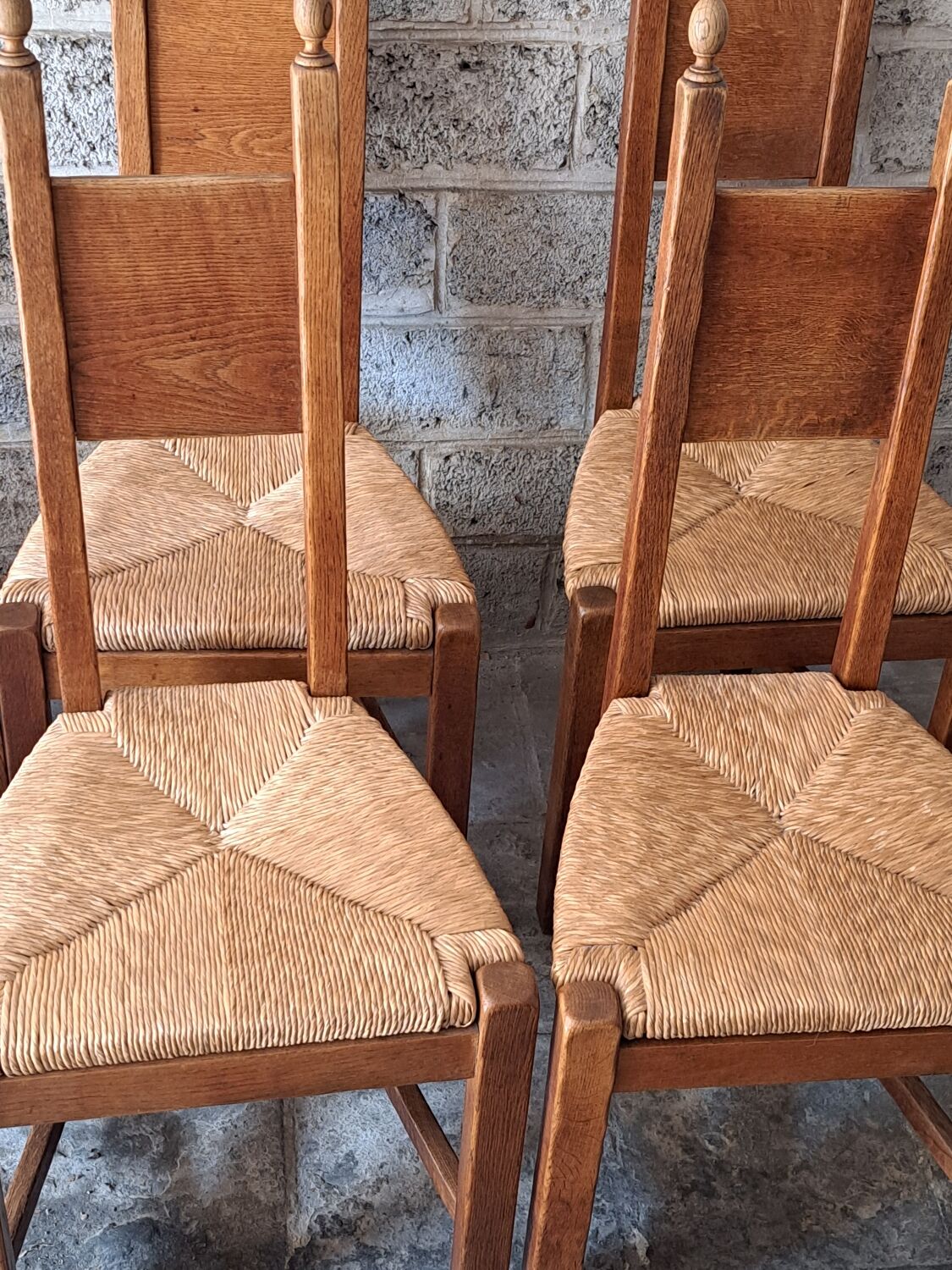 LOT DE 6 CHAISES PAILLEES occasion - Troc & Destock