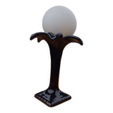 Palm Tree Globe Ceramic Lamp