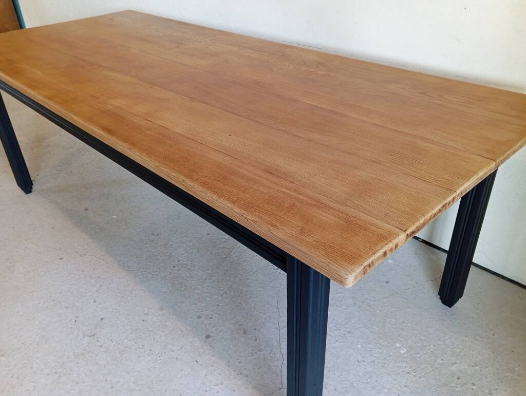 Solid oak farmhouse table 213 cm