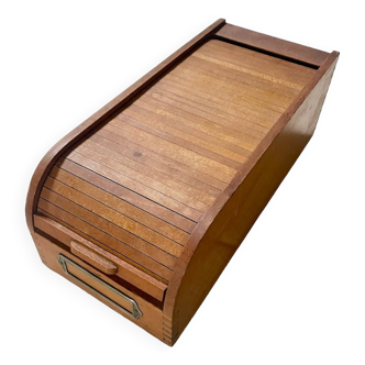 Vintage beech wood curtain box