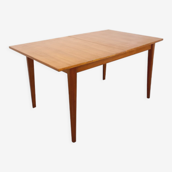 Vintage Scandinavian dining table from 50s 60s teak with extension