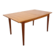 Vintage Scandinavian dining table from 50s 60s teak with extension