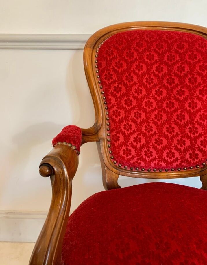 Louis XV Style Cabriolet armchair, circa 1850