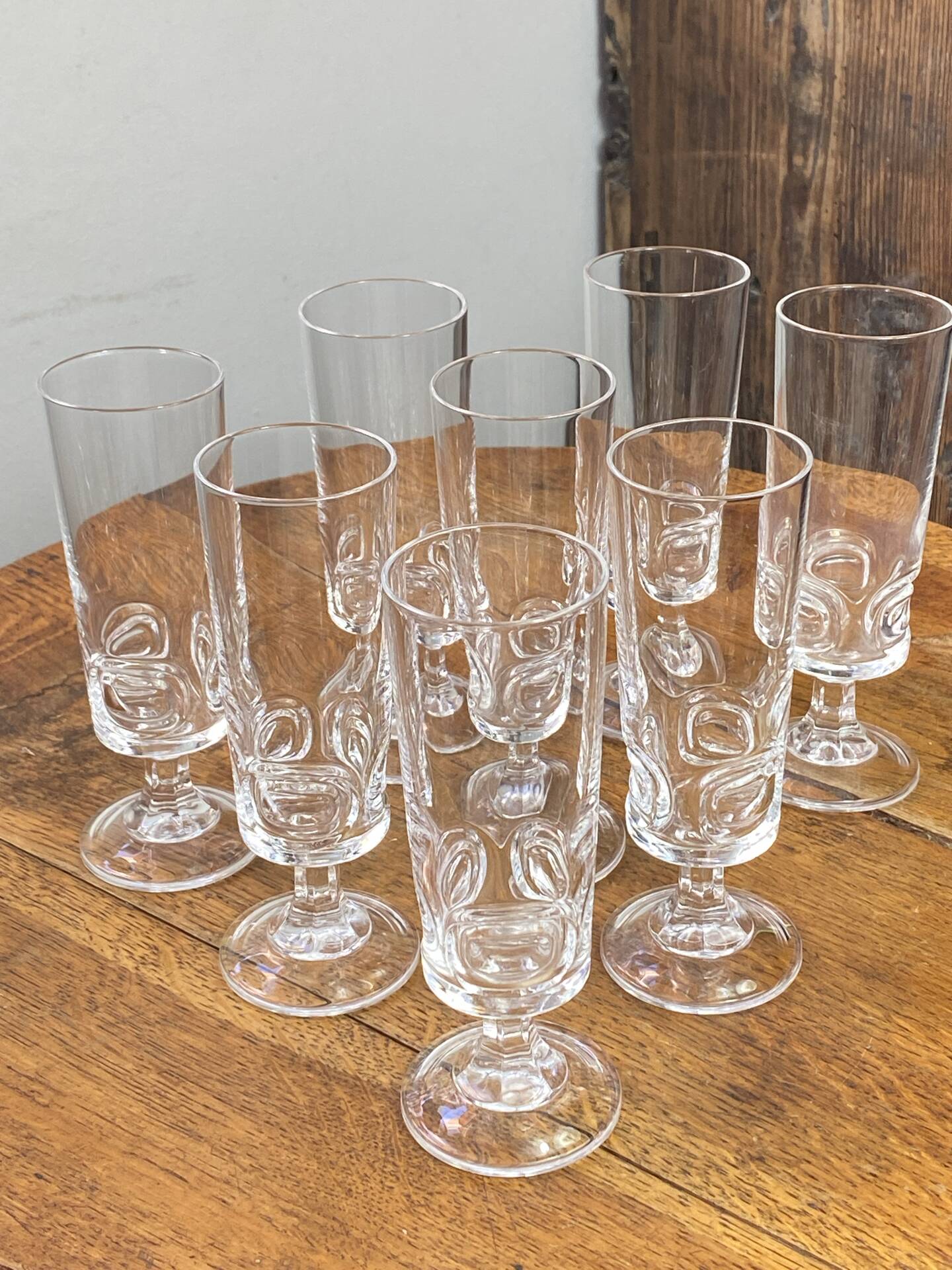 Flûtes à champagne graphique, Cristal d’Arques 