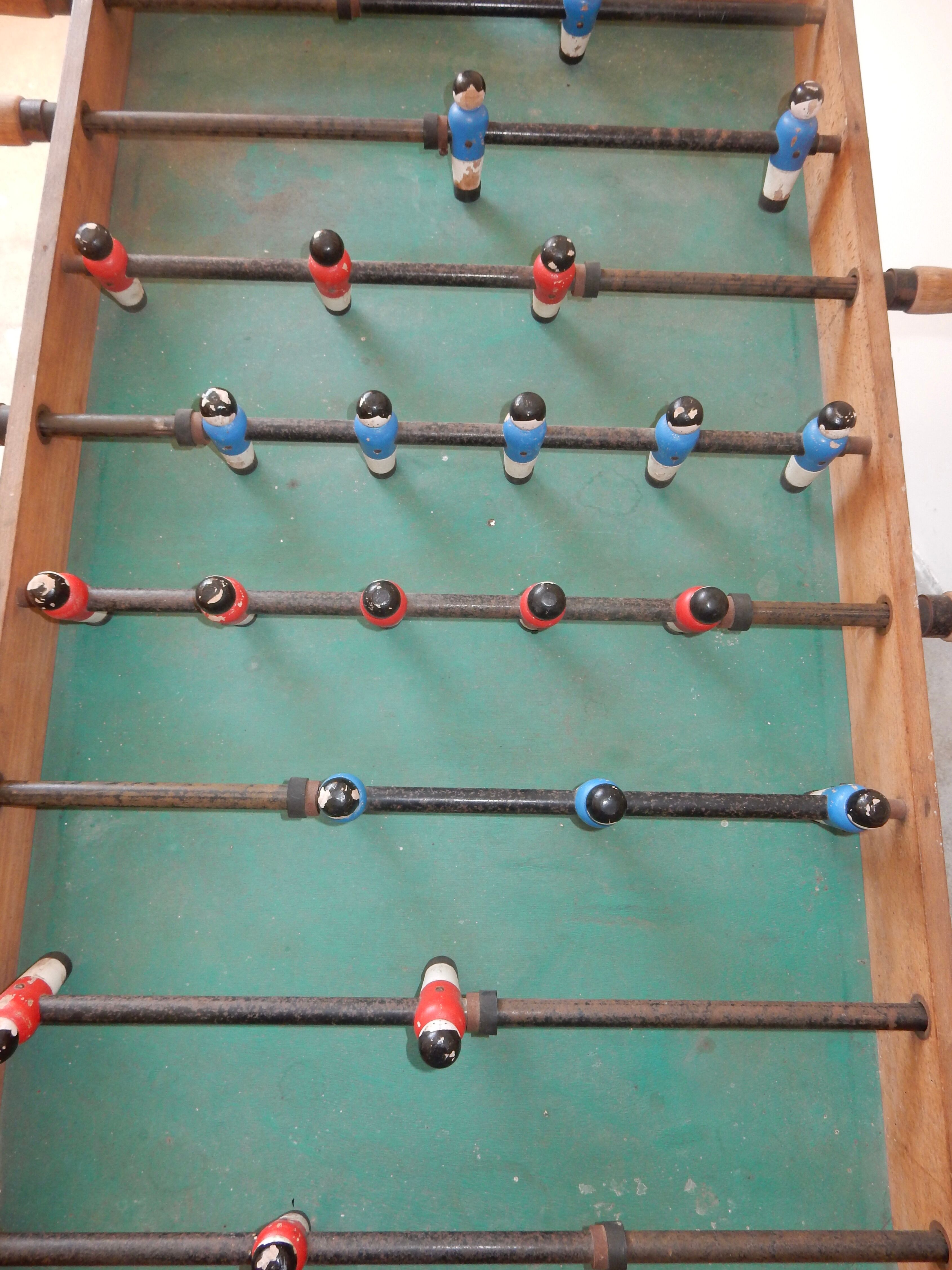 Wooden baby football