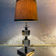 Lampe Art Déco chrome et cristal