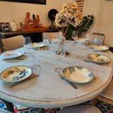 Round table central base Gustavian style