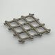 Bamboo imitation extendable silver metal trivet, vintage