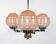 1930s Art Deco Bakelite/Catalin, Chrome & Pink Glass Chandelier Lamp