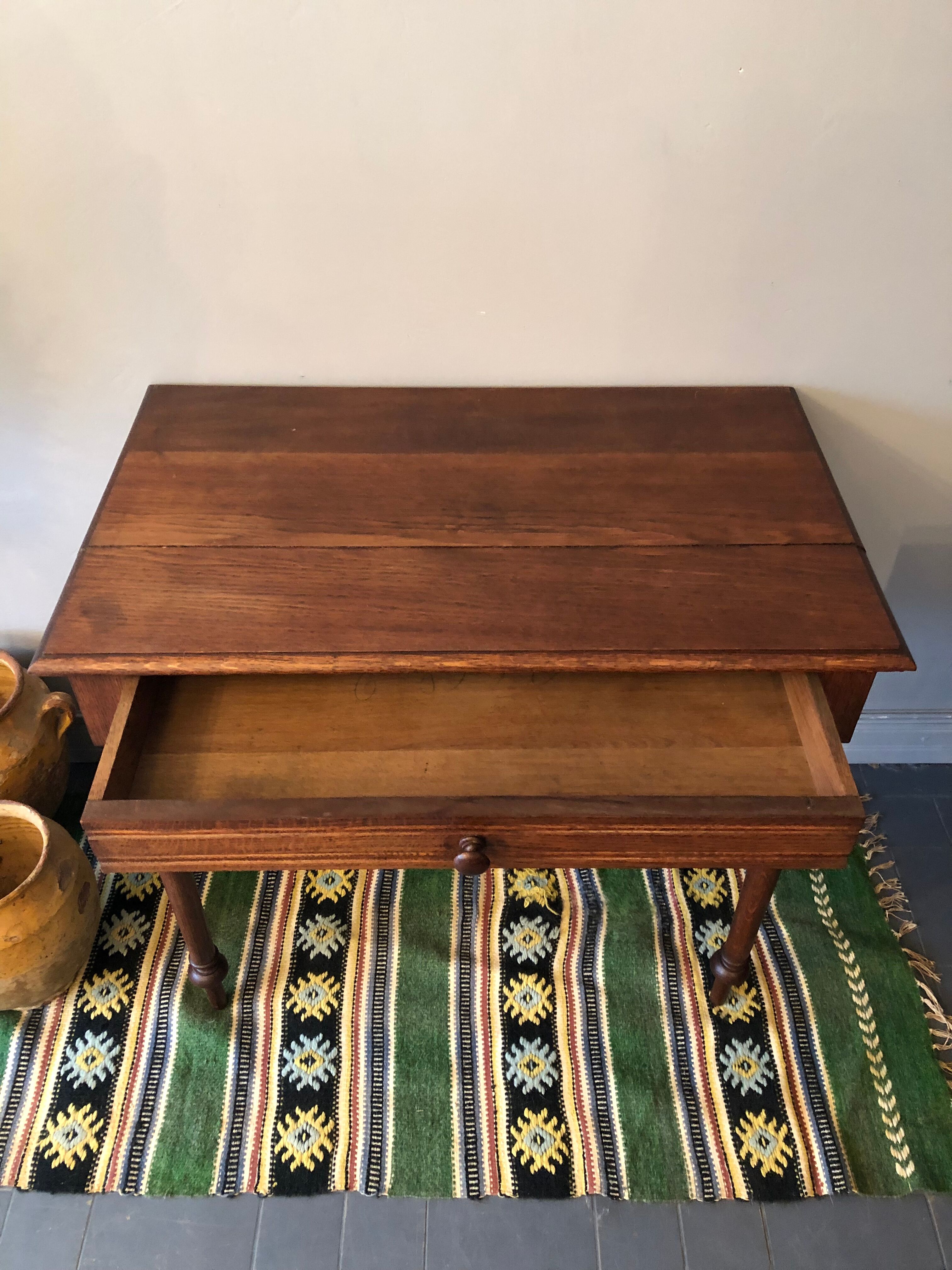 Side table in old wood