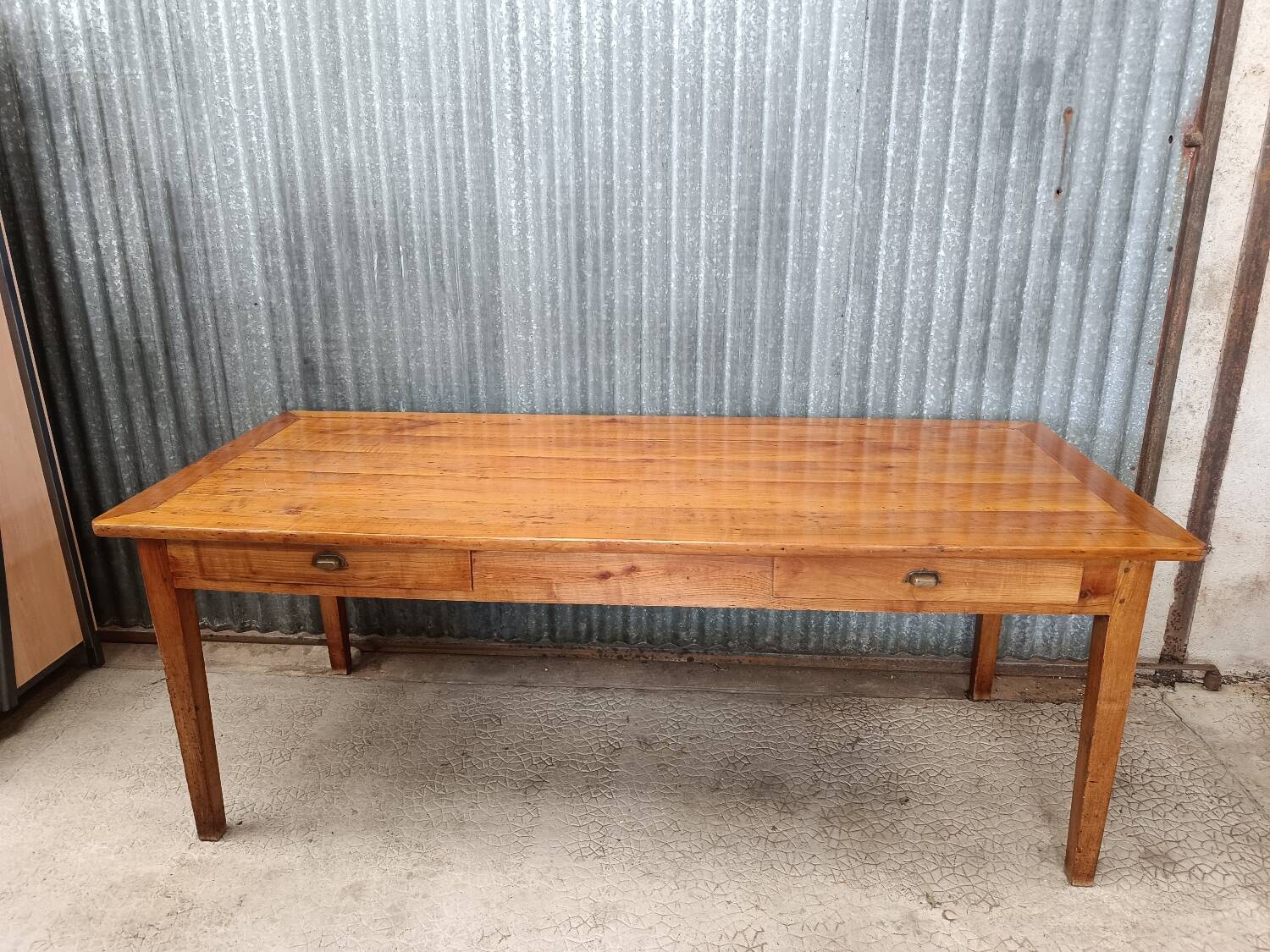 Vintage solid wood farm table