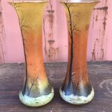 Paire de vases signés Legras