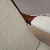 Beech armchair, Scandinavian design, 1960s, designer Folke Ohlsson, manufacturer DUX