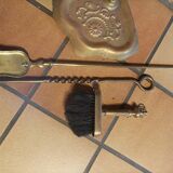 Serviteur de cheminee laiton