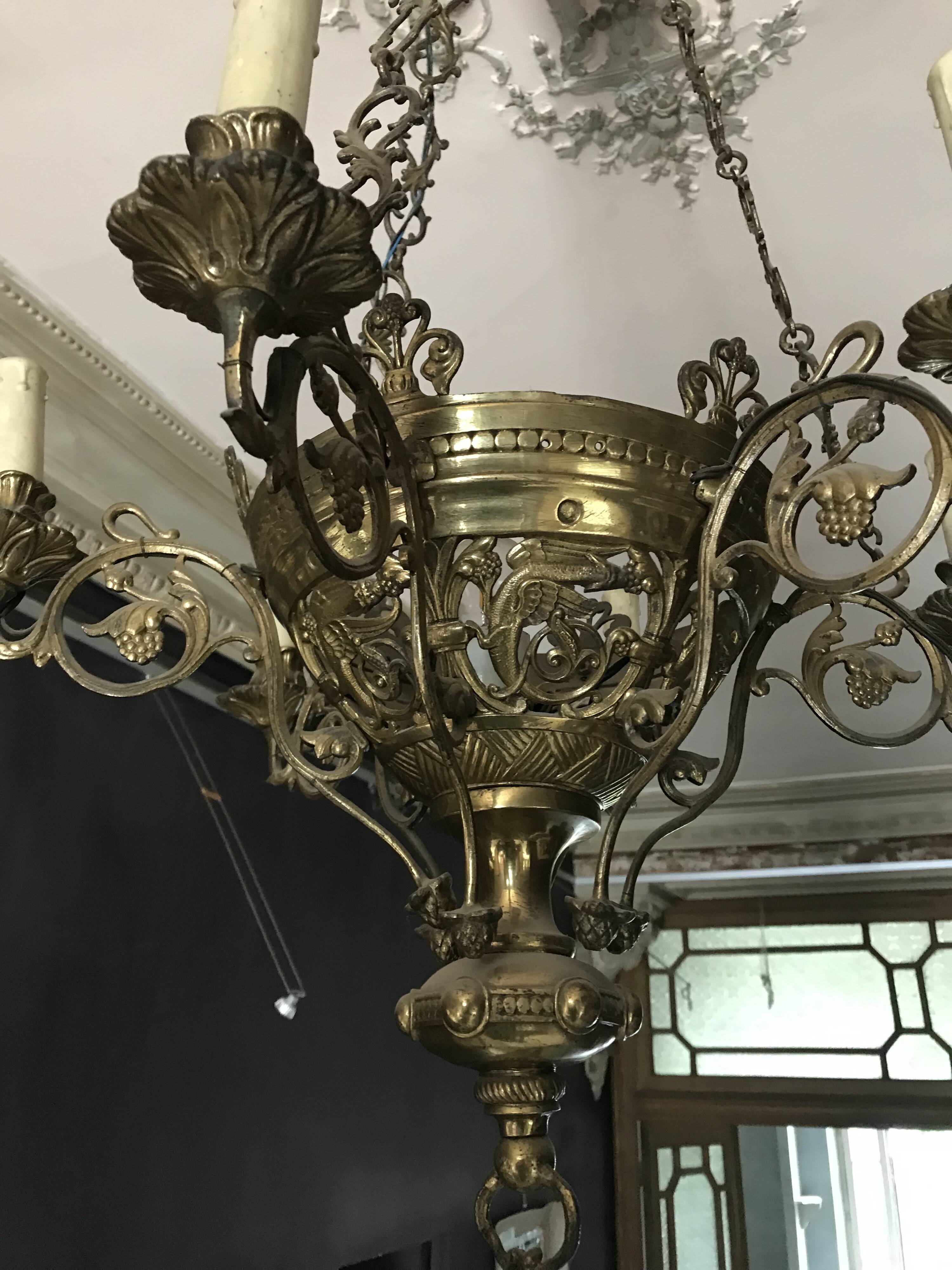 Bronze chandelier