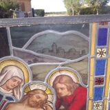 19th century stained glass window “Jesus”