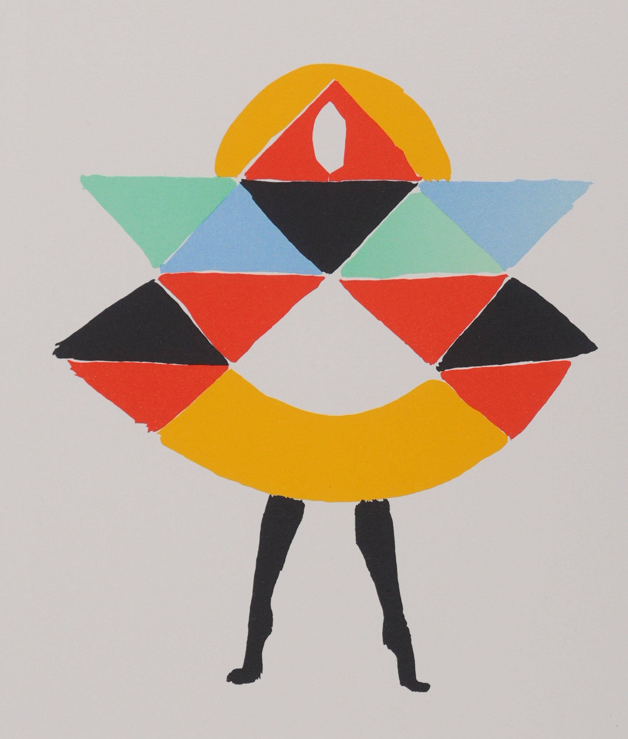 Sonia Delaunay: Carnival, signed lithograph