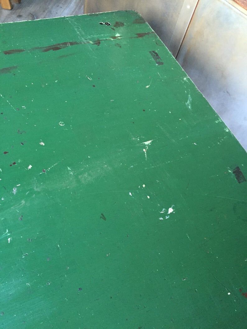 Vintage school workshop table