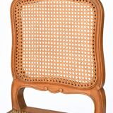 Suite de 4 chaises cannées de style Louis XV