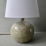 Sandstone ball lamp signed Guy Baudat, 1960s
