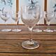 Verres à vin blanc ou liqueur en cristal ancien guilloché, fin 19ème début 20ème  (lot de 6)