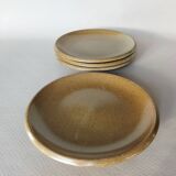 4 Brenne stoneware dessert plates