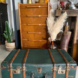 Old vintage travel trunk