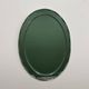 1970s Italian oval mirror by Crystal Arte with faceted glass frame
