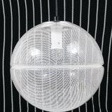 Harvey Guzzini Suspension Boule Op-Art Striped Postmodern by Meblo, 1970s