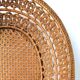 Old basket braided in rattan