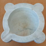 XL mortar in white marble, porcelain pestle