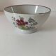 Large light grey speckled earthenware bowl with floral decoration – 1960s–1970s