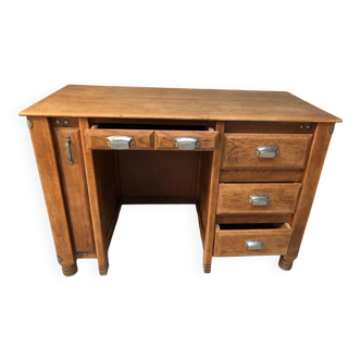 Old restored oak desk