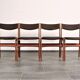 Set of 4 teak dining chairs by Erik Buch for Anderstrup 1950s