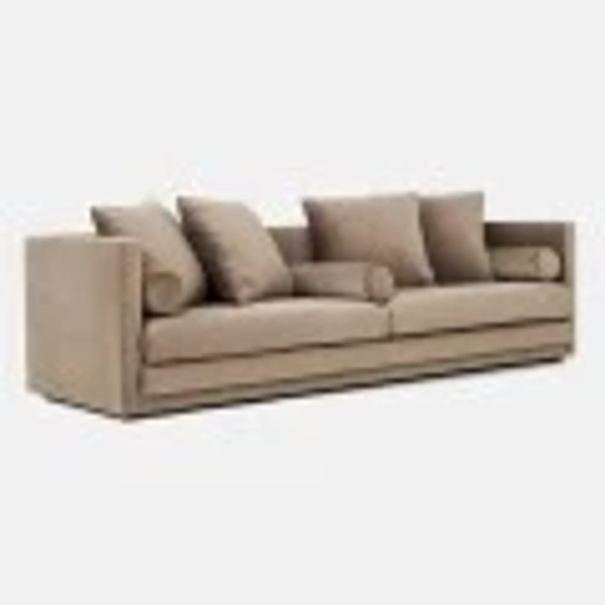 Sofa Malmo brown velour, Scandinavian design