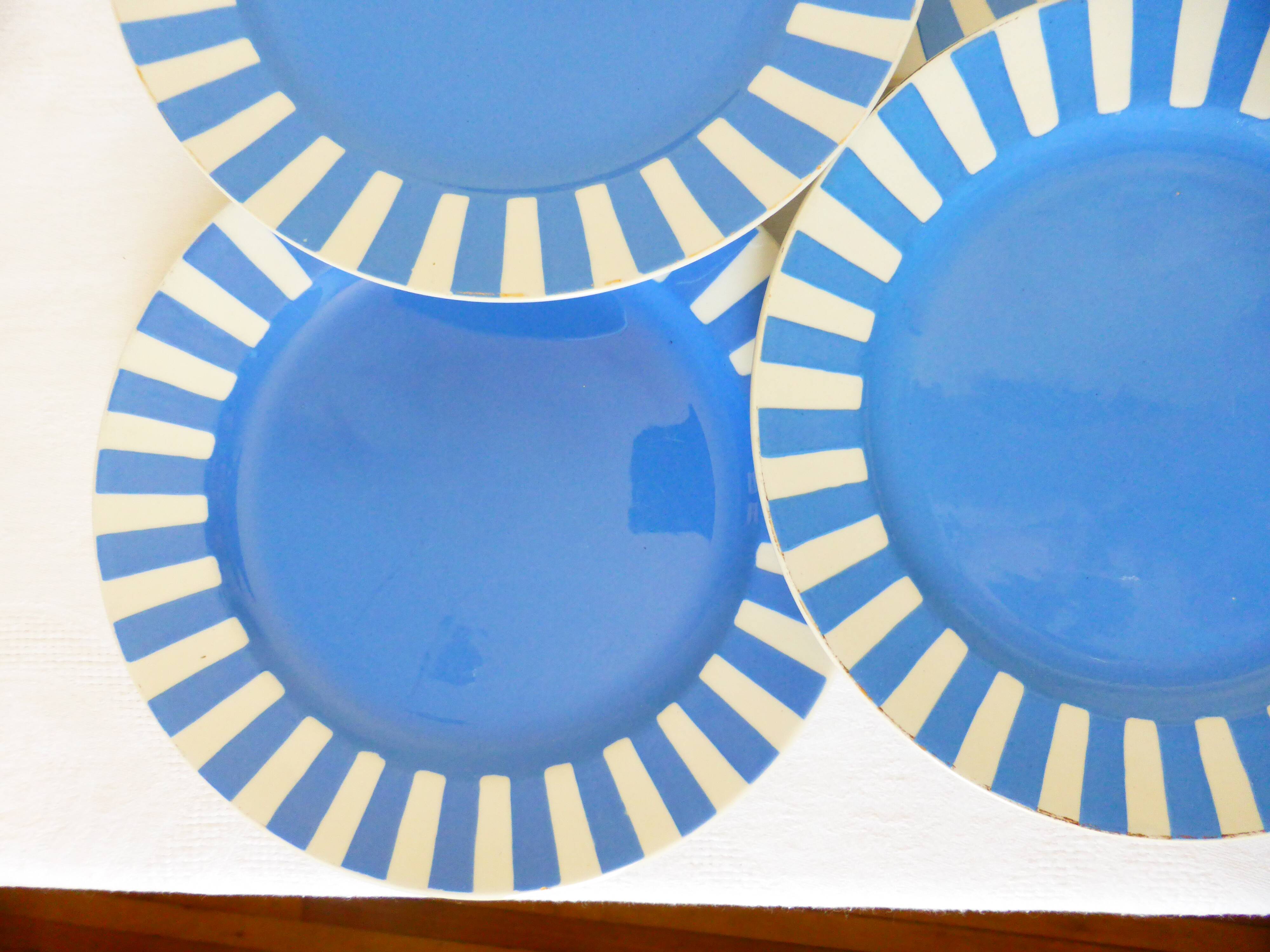 7 Sarreguemines dessert plates model Fox Trott 2106188