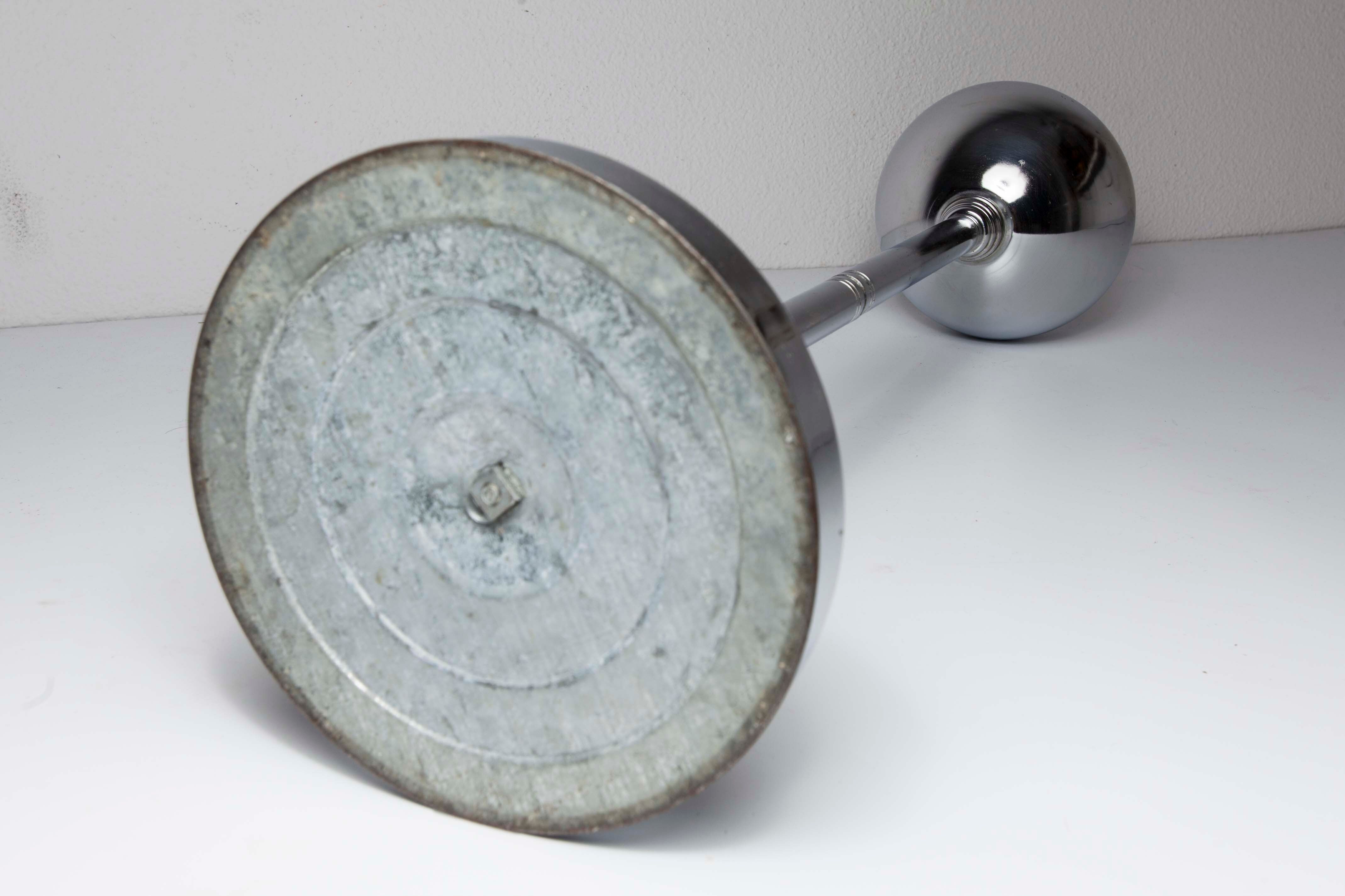 Ashtray on foot art deco chrome