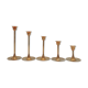 Series of 5 vintage brass chandeliers