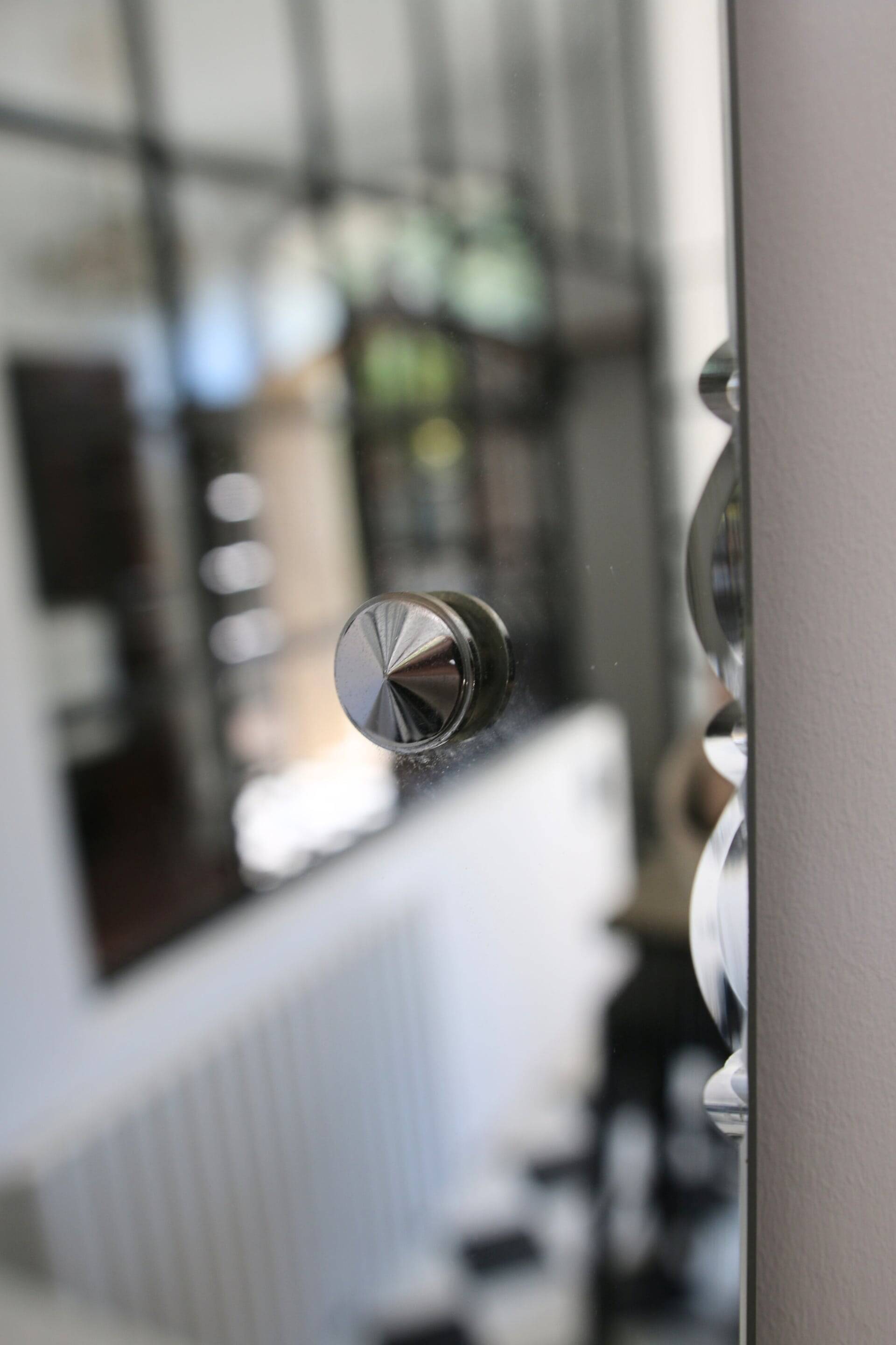 Vintage beveled glass mirror