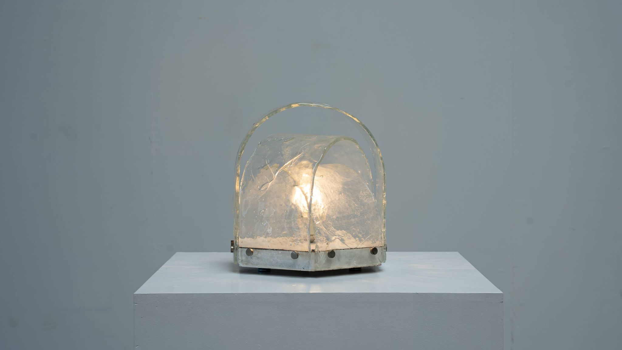 Lampe de table sculpturale Carlo Nason pour Mazzega