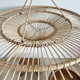 Suspension rattan saucer iron frame D:120 H:60