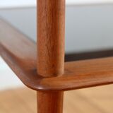 Coffee table angle "Minerva" Peter Hvidt 50s teak