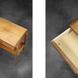 Tables de nuit en teck modernes scandinaves du milieu du siècle dernier, 1960, ensemble de 2