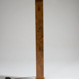 Glass and brass column floor lamp, 1970s