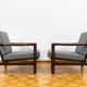 Pair of mid century armchairs "b7522 " by zenon bączyk, poland, 1960's