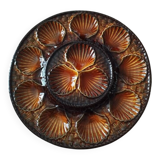 large earthenware dish for oysters or scallops